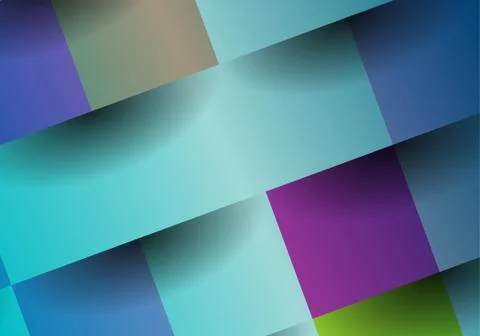 Abstract, colorful background with square frames. Geometric vector, fashion w Illustrazione stock