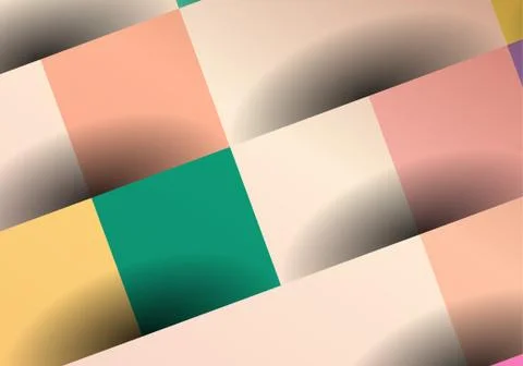 Abstract, colorful background with square frames. Geometric vector, fashion w Stock Illustration