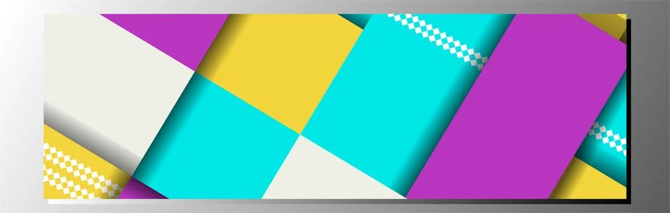 Abstract, colorful background with square frames. vector geometric, fashion w Stock Illustration