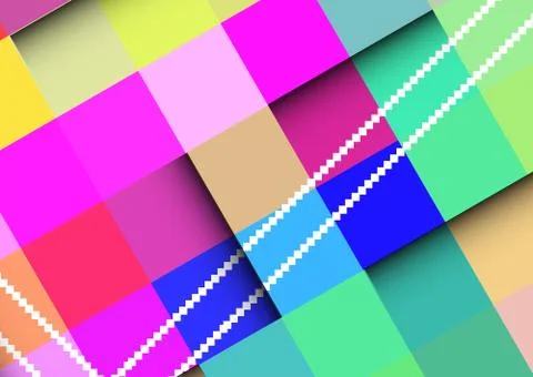 Abstract. colorful background with square frames. vector geometric. Stock Illustration