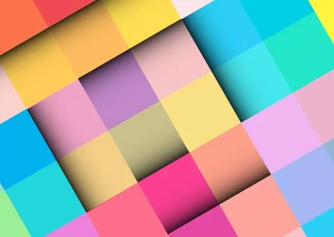 Abstract colorful background with square frames. vector geometric. Illustrazione stock
