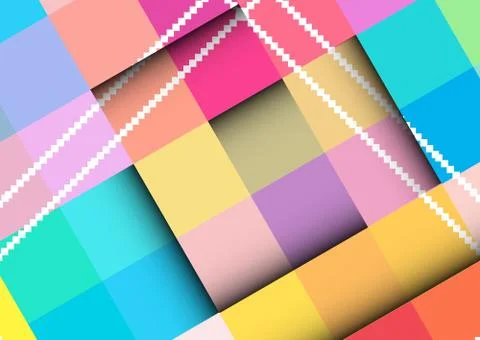 Abstract. colorful background with square frames. vector geometric. 스톡 일러스트
