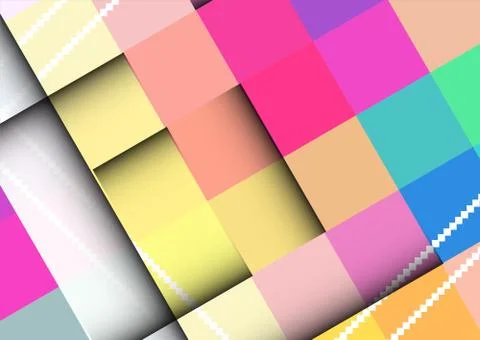 Abstract. colorful background with square frames. vector geometric. Stockillustratie