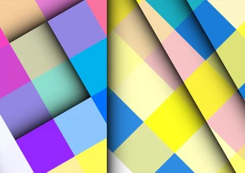 Abstract colorful background with square frames. vector geometric. Illustrazione stock