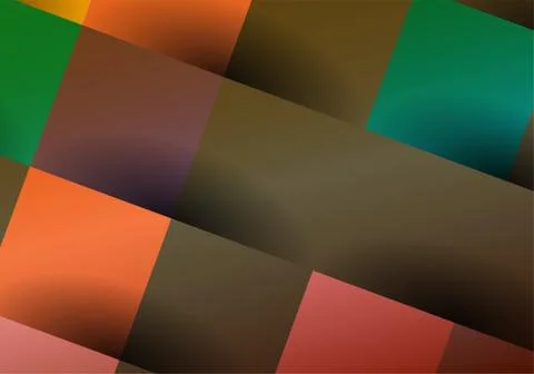 Abstract, colorful background with square frames. Geometric vector, fashion w Stock Illustration