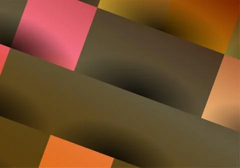 Abstract, colorful background with square frames. Geometric vector, fashion w Stock Illustration