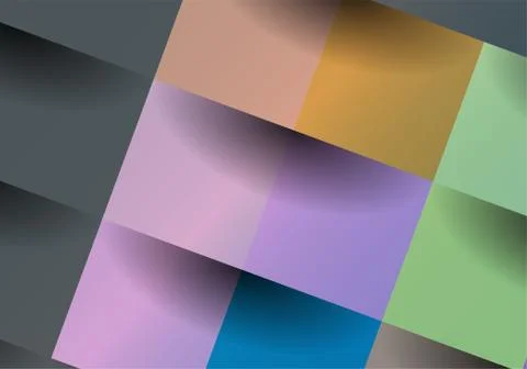 Abstract, colorful background with square frames. Geometric vector, fashion w Stock Illustration