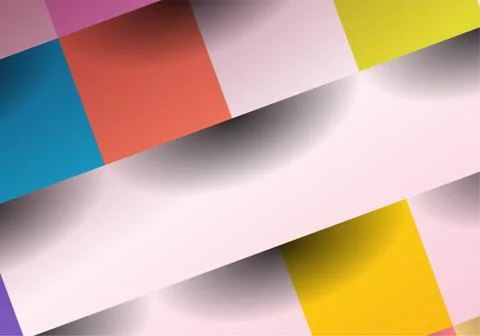 Abstract, colorful background with square frames. Geometric vector, fashion w イラスト素材