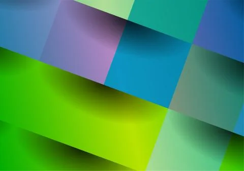 Abstract, colorful background with square frames. Geometric vector, fashion w Stockillustratie