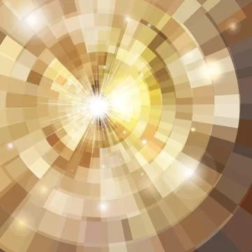 Abstract colorful background with sun Stock Illustration