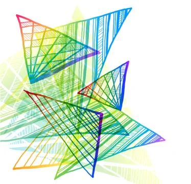 Abstract colorful background with triangles Stock Illustration