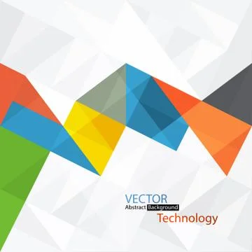Abstract colorful background with triangles Stock Illustration