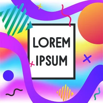 Abstract colorful  background vector graphic for cover, banner or label Stock Illustration