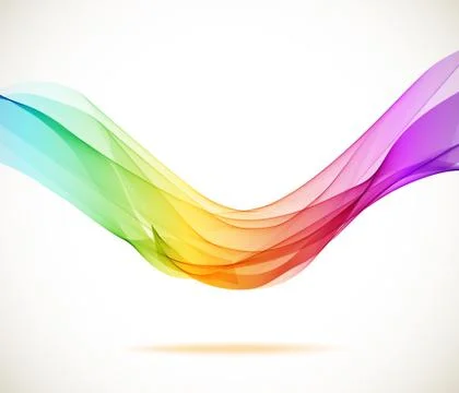 Abstract colorful background with wave Stock Illustration