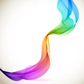 Abstract colorful background with wave Stock Illustration