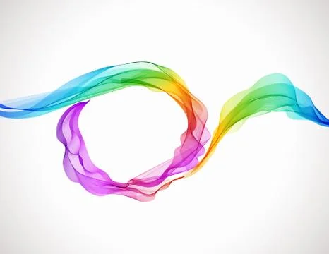 Abstract colorful background with wave Stock Illustration