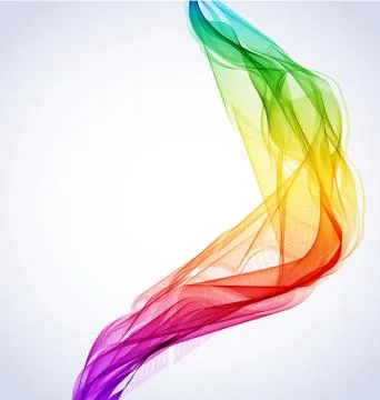 Abstract colorful background with wave Stock Illustration