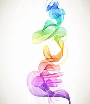 Abstract colorful background with wave Stock Illustration
