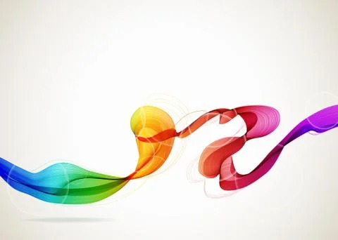 Abstract colorful background with wave Stock Illustration