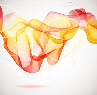 Abstract colorful background with wave Stock Illustration