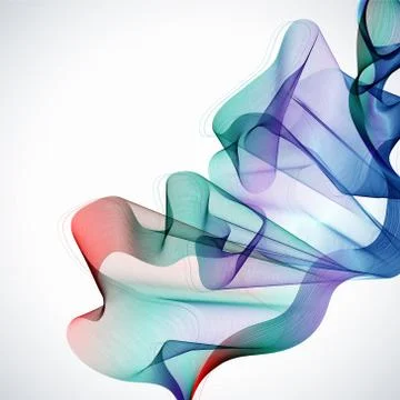 Abstract colorful background with wave Stock Illustration