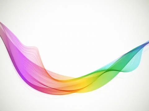 Abstract colorful background with wave Stock Illustration
