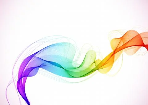 Abstract colorful background with wave Stock Illustration
