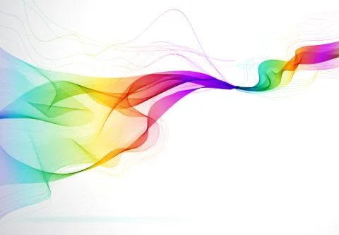 Abstract colorful background with wave Stock Illustration