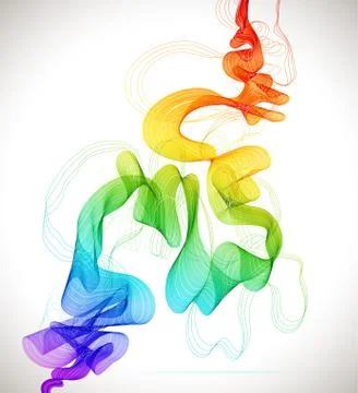 Abstract colorful background with wave Stock Illustration