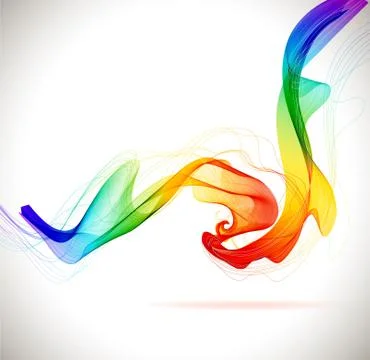 Abstract colorful background with wave Stock Illustration