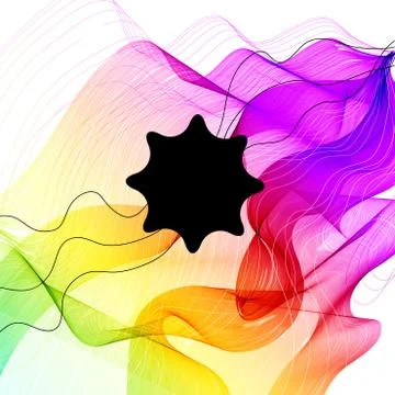 Abstract colorful background with wave Stock Illustration