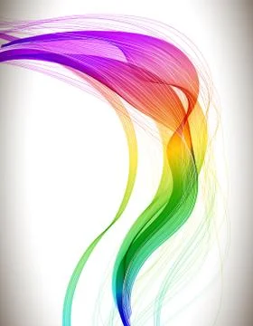 Abstract colorful background with wave Stock Illustration