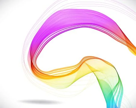 Abstract colorful background with wave Stock Illustration