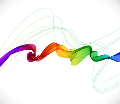 Abstract colorful background with wave Stock Illustration