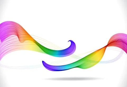 Abstract colorful background with wave Stock Illustration