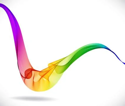 Abstract colorful background with wave Stock Illustration
