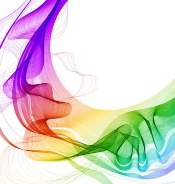 Abstract colorful background with wave Stock Illustration