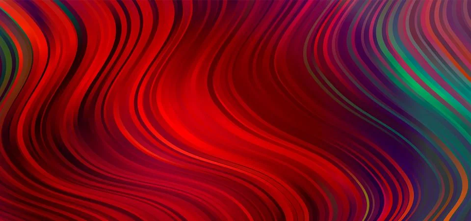 Abstract colorful background with waves. Vector backdrop for your design Stock Illustration