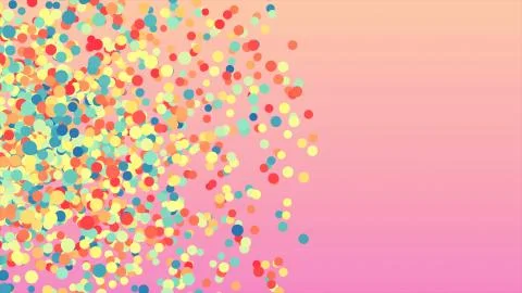 Abstract colorful ball falling background 3d render Illustrazione stock
