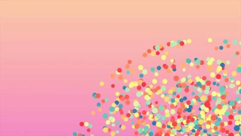 Abstract colorful ball falling background 3d render Illustrazione stock