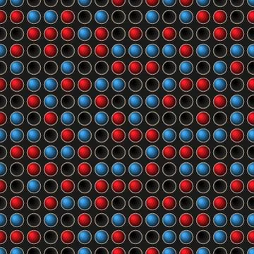 Abstract colorful balls seamless pattern background. Vector digital design Illustrazione stock