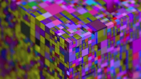 Abstract colorful blocks Stock Illustration
