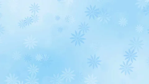 Abstract colorful blue background with flowers Stock Footage 88682804