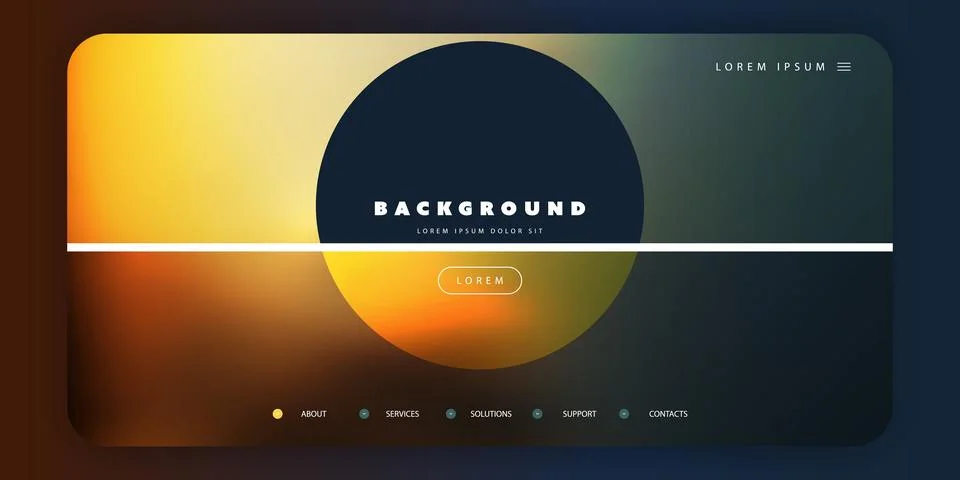 Abstract Colorful Blurred Header, Background or Landing Page Design, Multi .. Stock Illustration