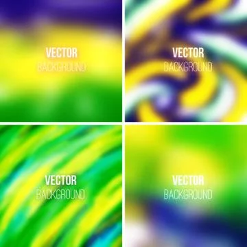 Abstract colorful blurred vector backgrounds Stock Illustration