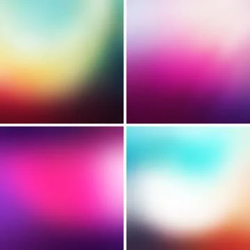 Abstract colorful blurred vector backgrounds Stock Illustration