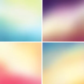 Abstract colorful blurred vector backgrounds Stock Illustration