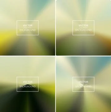 Abstract colorful blurred vector backgrounds Stock Illustration