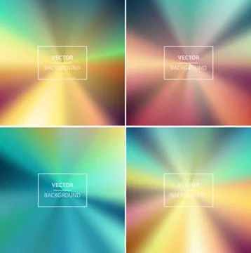 Abstract colorful blurred vector backgrounds Stock Illustration