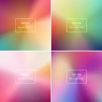 Abstract colorful blurred vector backgrounds Stock Illustration